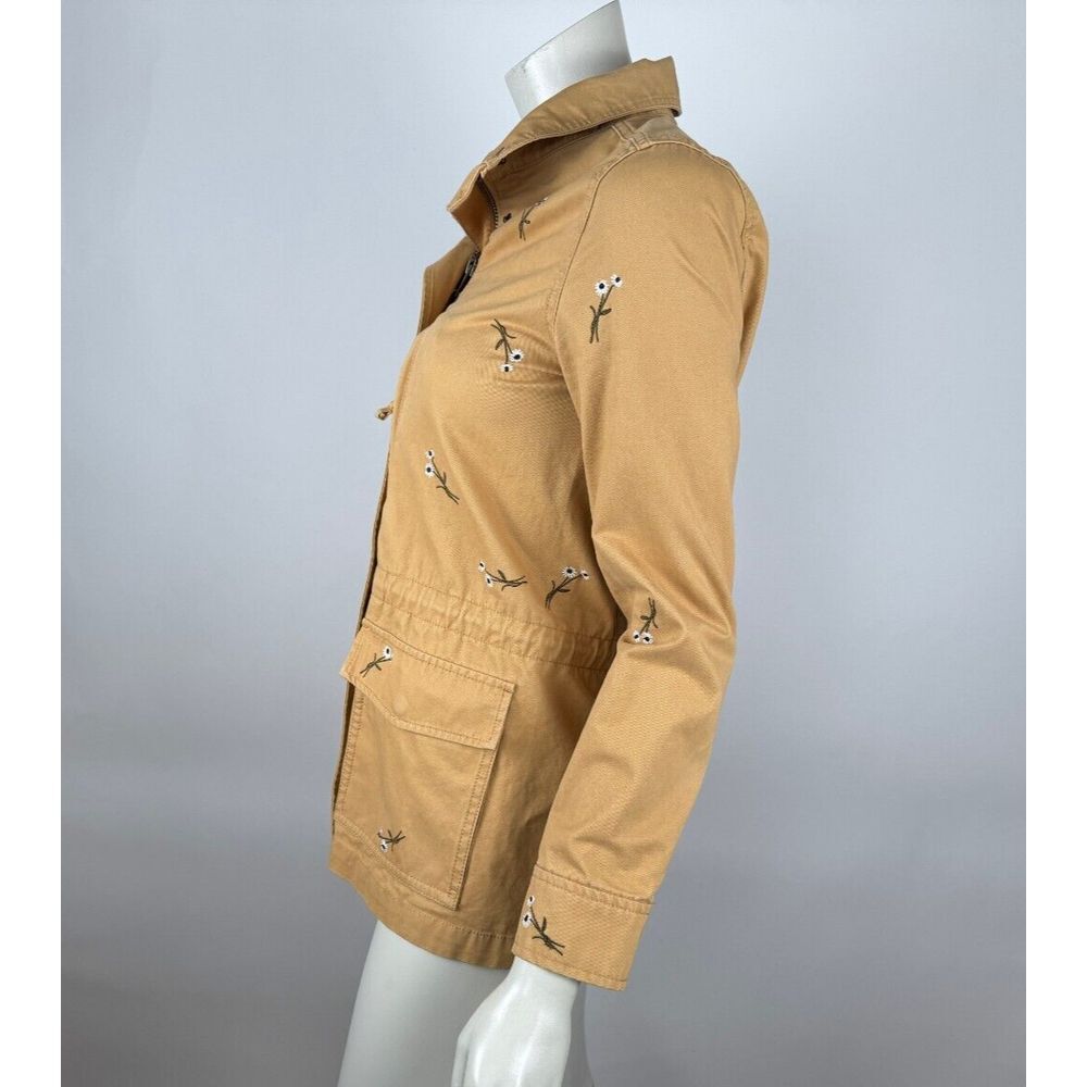 Madewell Embroidered Passage Jacket Women XS EUC $168 Pockets Cotton Full Zip - Picture 10 of 16